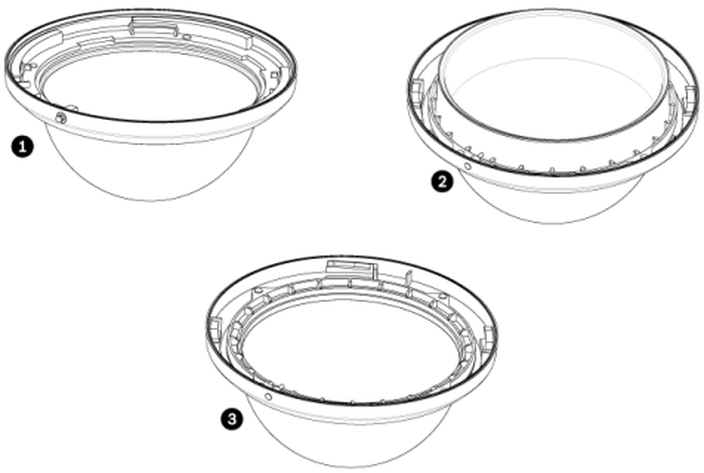 Bubble, in-ceiling, large, tinted for AUTODOME