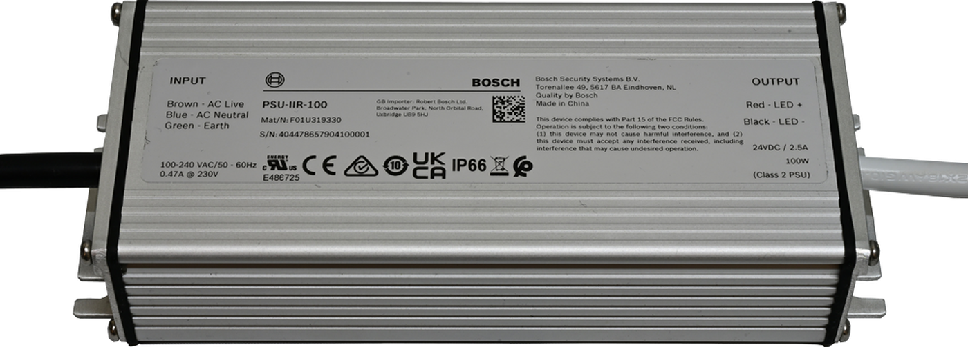 Power supply, 100-240VAC/24VDC, 4.17A